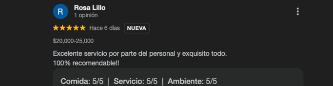 Recomendación de cliente